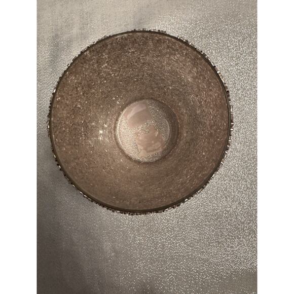 Z Gallerie Champagne Beaded Rose Gold Candle Votive Sparkly Makeup Brush Holder - Picture 5 of 6